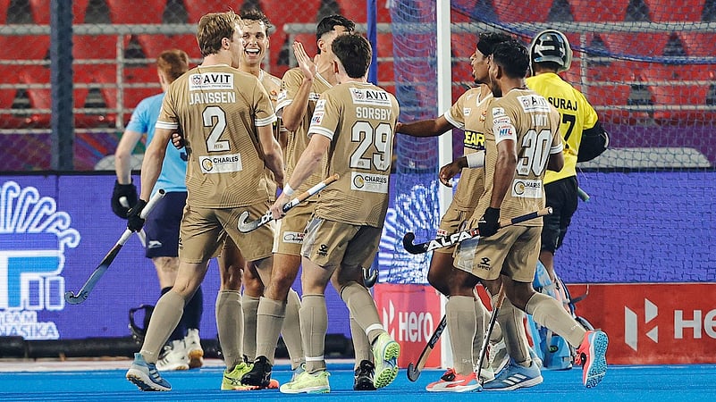 Tamil Nadu Dragons vs Team Gonasika Hockey India League.