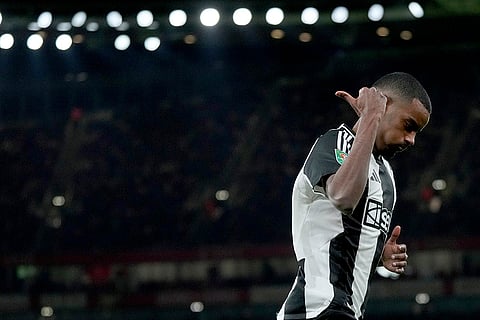 EFL Cup 2024-25: Newcastle's Alexander Isak celebrates after scoring the opening goal