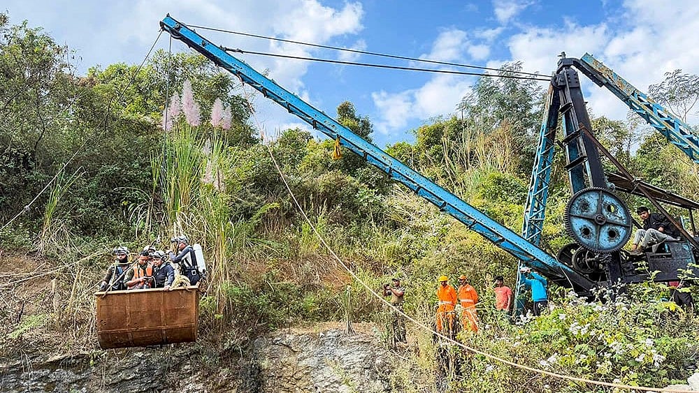 Photo: PTI : Assam Coal Mines Tragedy: 72 Hours, 8 Labourers Trapped; Rescue Operation Continues | Details