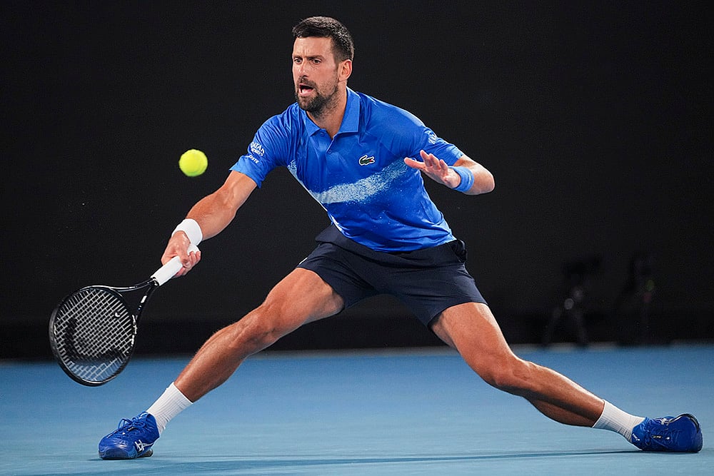Australian open tennis exhibition match Novak Djokovic vs Alexander Zverev photos: 3