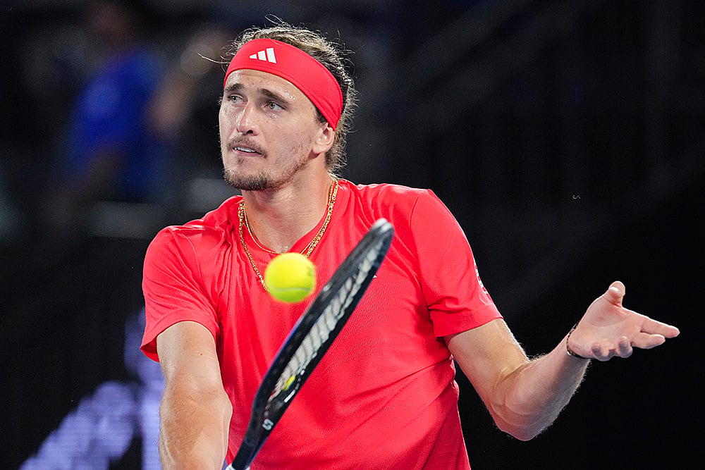 Australian open tennis exhibition match Novak Djokovic vs Alexander Zverev photos: 6