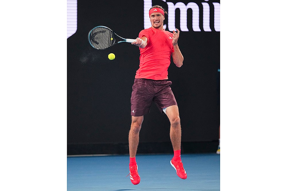 Australian open tennis exhibition match Novak Djokovic vs Alexander Zverev photos: 4