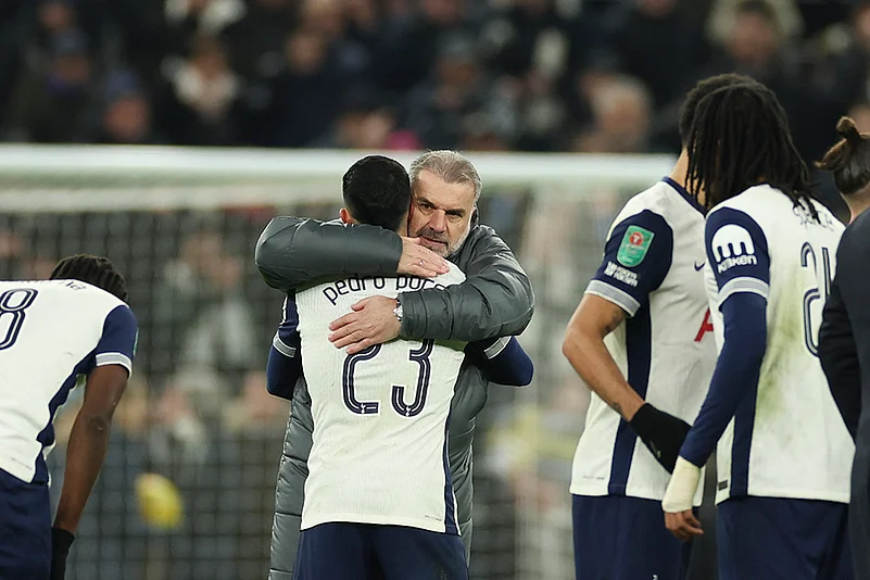 English League Cup Semi Final first leg Tottenham Hotspur vs Liverpool photos: Ange Postecoglou
