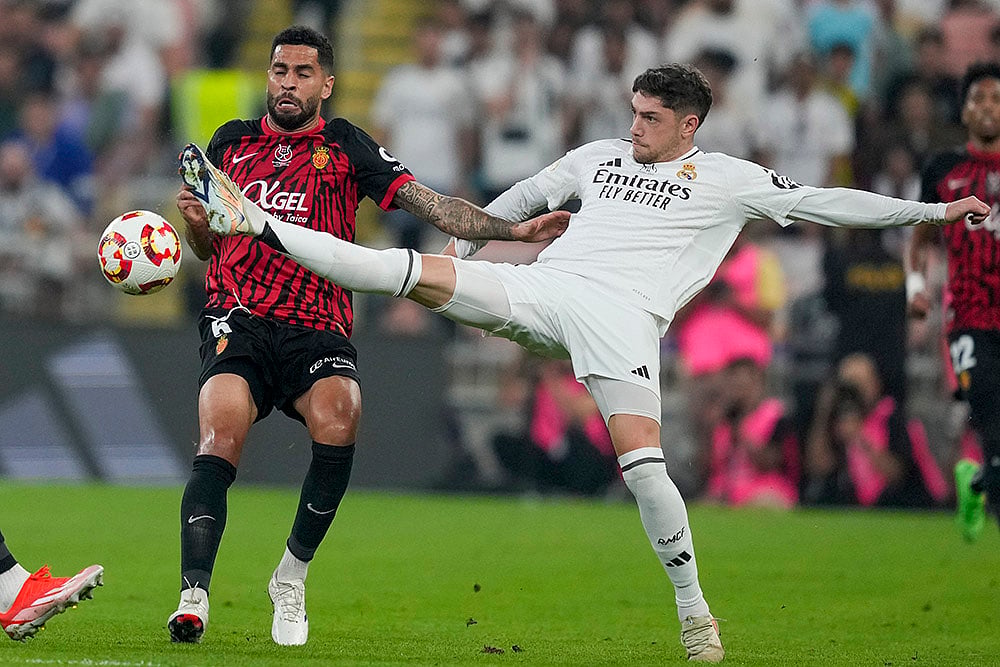 Real Madrid vs Mallorca Spanish Super Cup semifinal match in Saudi photo: Federico Valverde