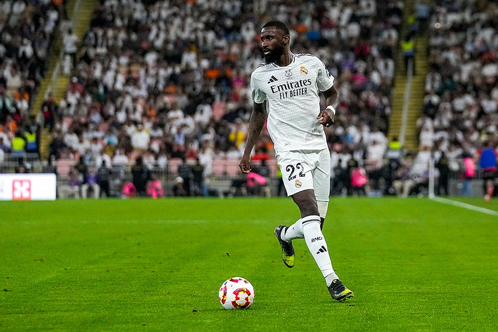 Real Madrid vs Mallorca Spanish Super Cup semifinal match in Saudi photo: Antonio Rudiger