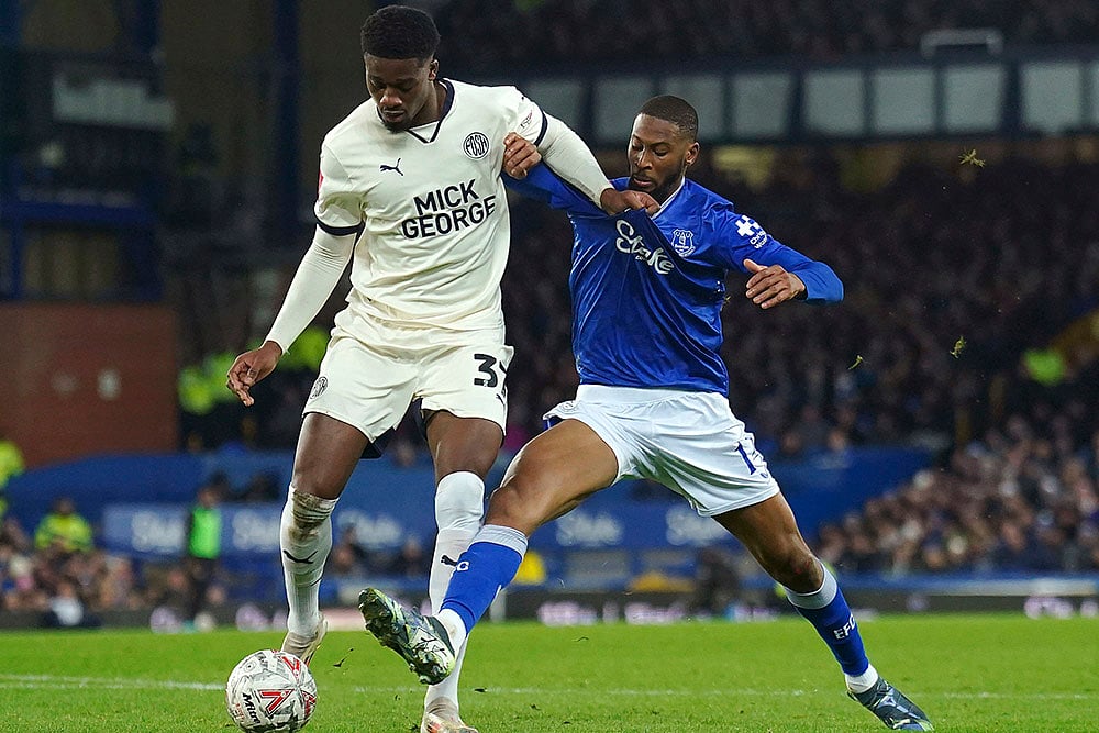 FA Cup soccer Third Round Everton Vs Peterborough United football mach pic: Emmanuel Fernandez
