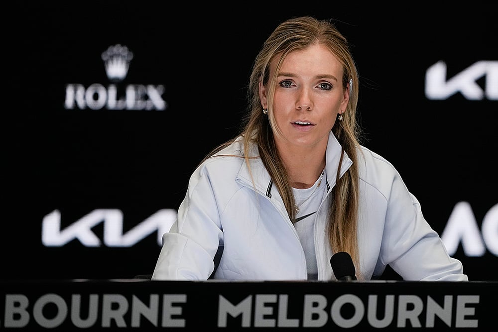 Australian Open tennis championship press conference in Melbourne: Katie Boulter