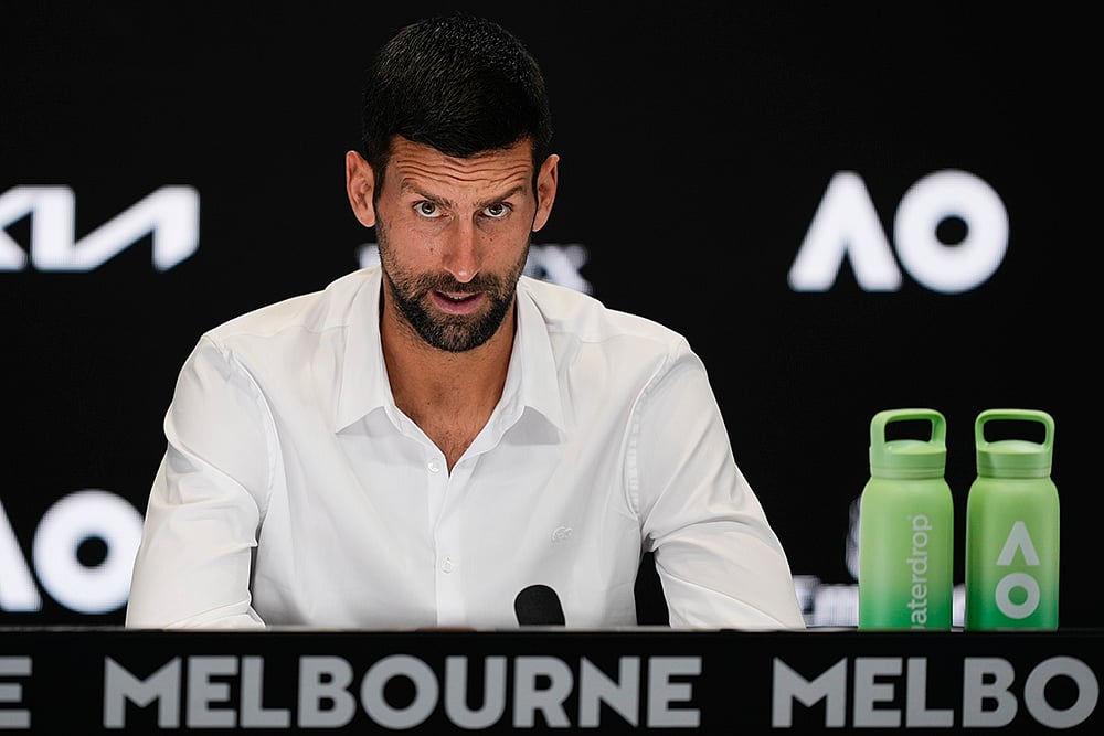 Australian Open tennis championship press conference in Melbourne: Novak Djokovic