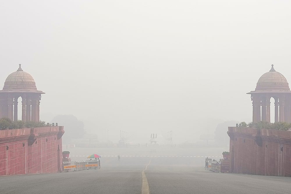 North India Weather Fog in Delhi photo: 8