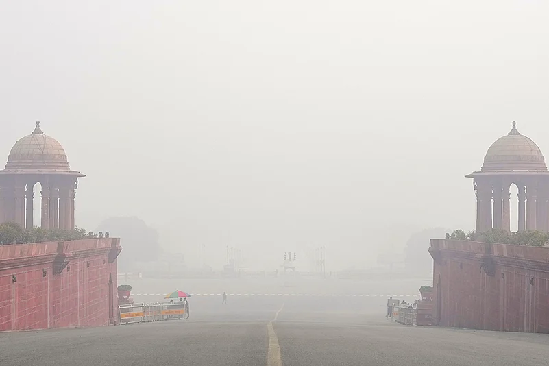 North India Weather Fog in Delhi photo: 8