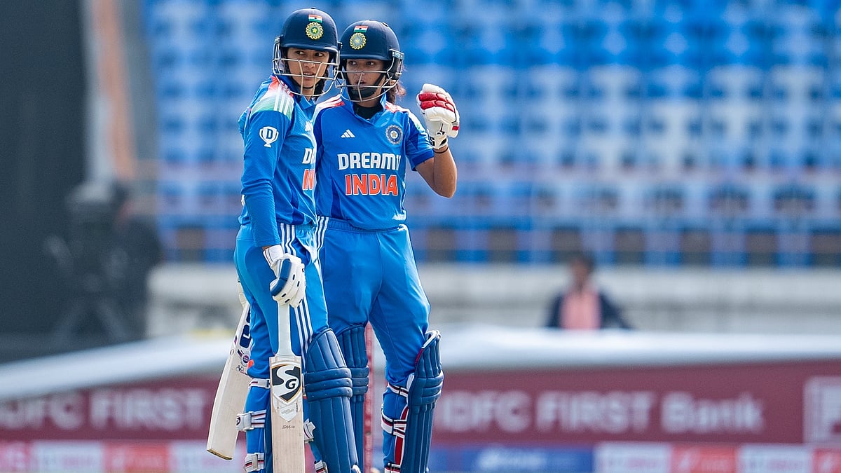 Smriti Mandhana and Pratika Rawal in action against IRE-W. - X/BCCIWomen