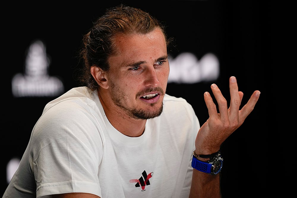 Australian Open tennis championship press conference in Melbourne: Alexander Zverev