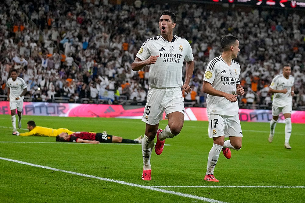 Real Madrid vs Mallorca Spanish Super Cup semifinal match in Saudi photo: Jude Bellingham