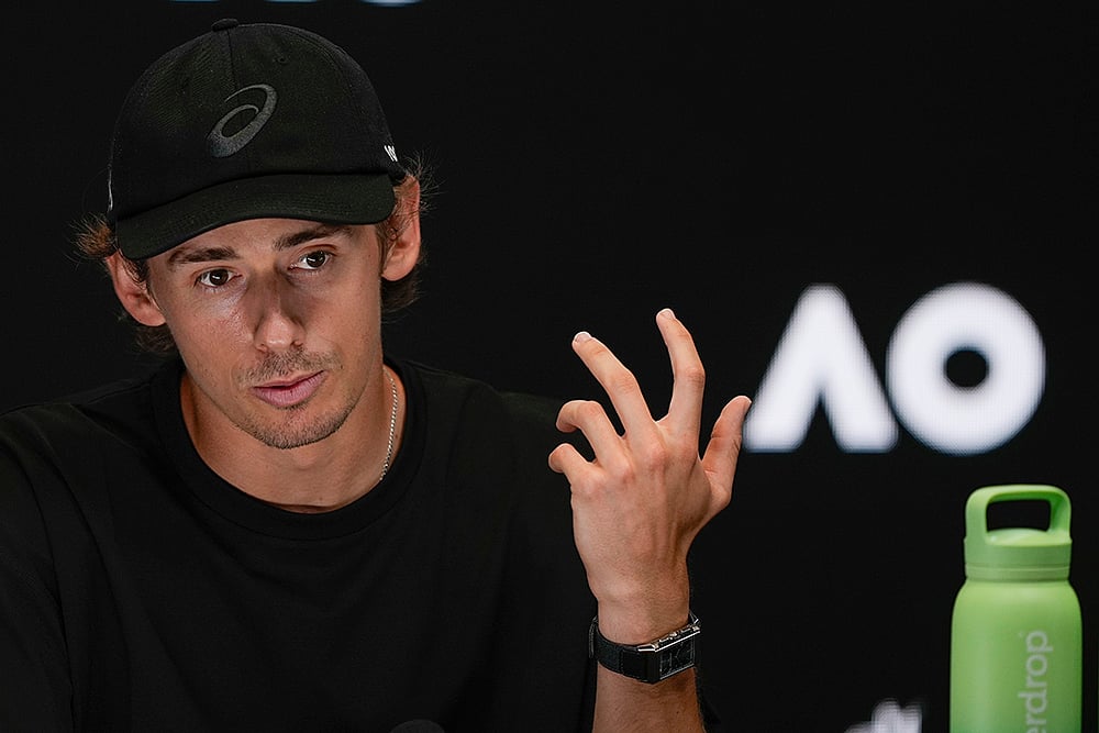 Australian Open tennis championship press conference in Melbourne: Alex de Minaur