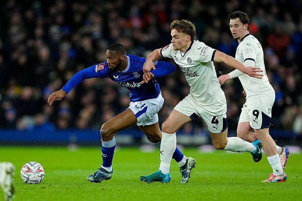 FA Cup soccer Third Round Everton Vs Peterborough United football mach pic: Beto