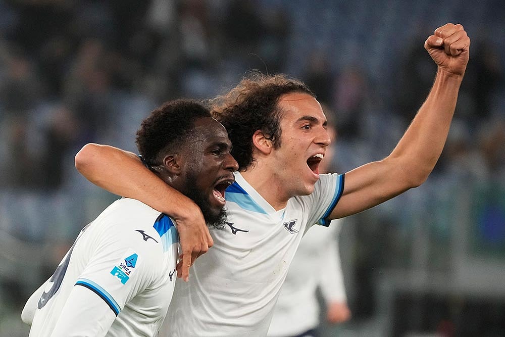 | Photo: AP/Gregorio Borgia : Italy Soccer Serie A: Lazio vs Como