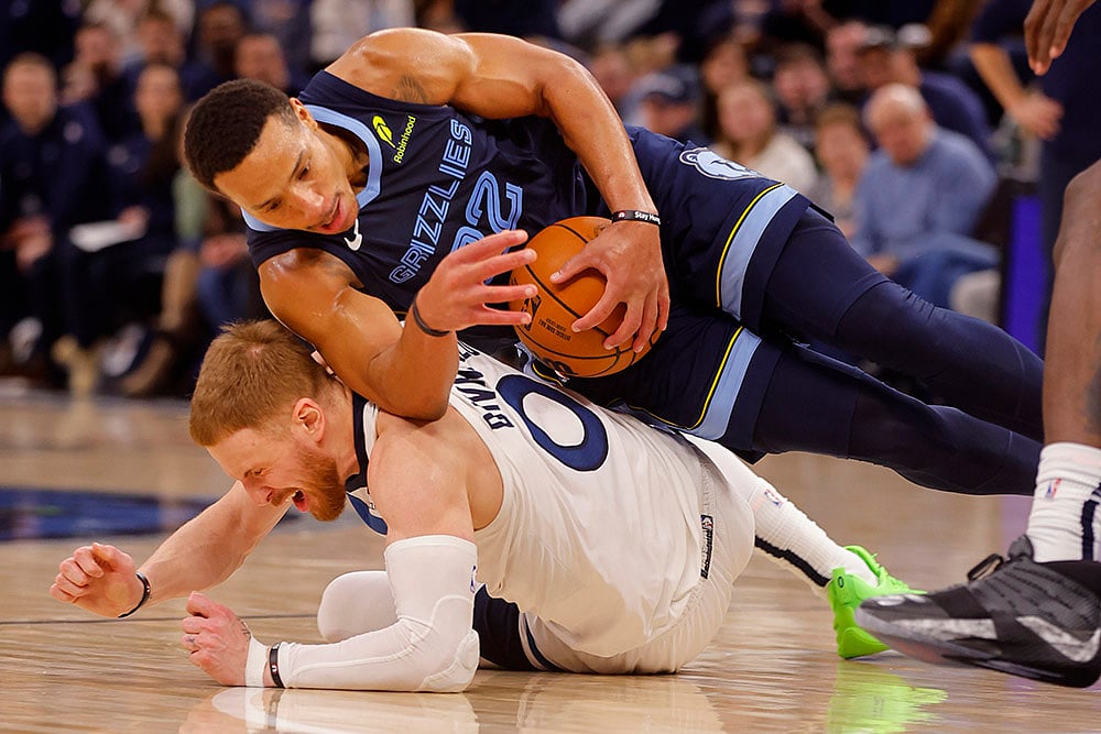 NBA Basketball game Memphis Grizzlies vs Minnesota Timberwolves match photo: Desmond Bane