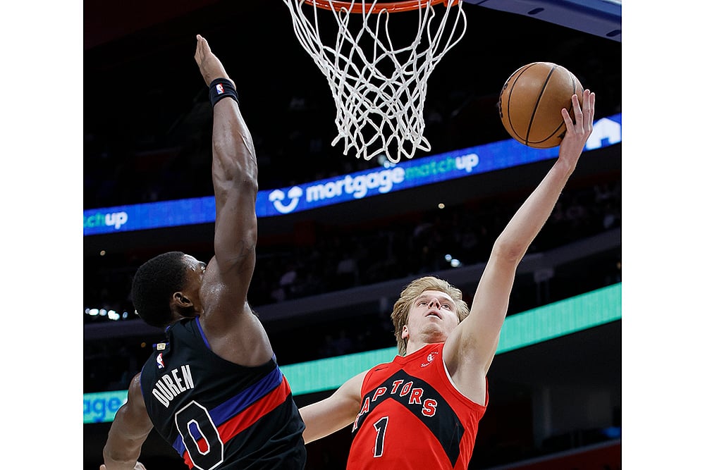 NBA Basketball game Toronto Raptors vs Detroit Pistons match photo: Gradey Dick