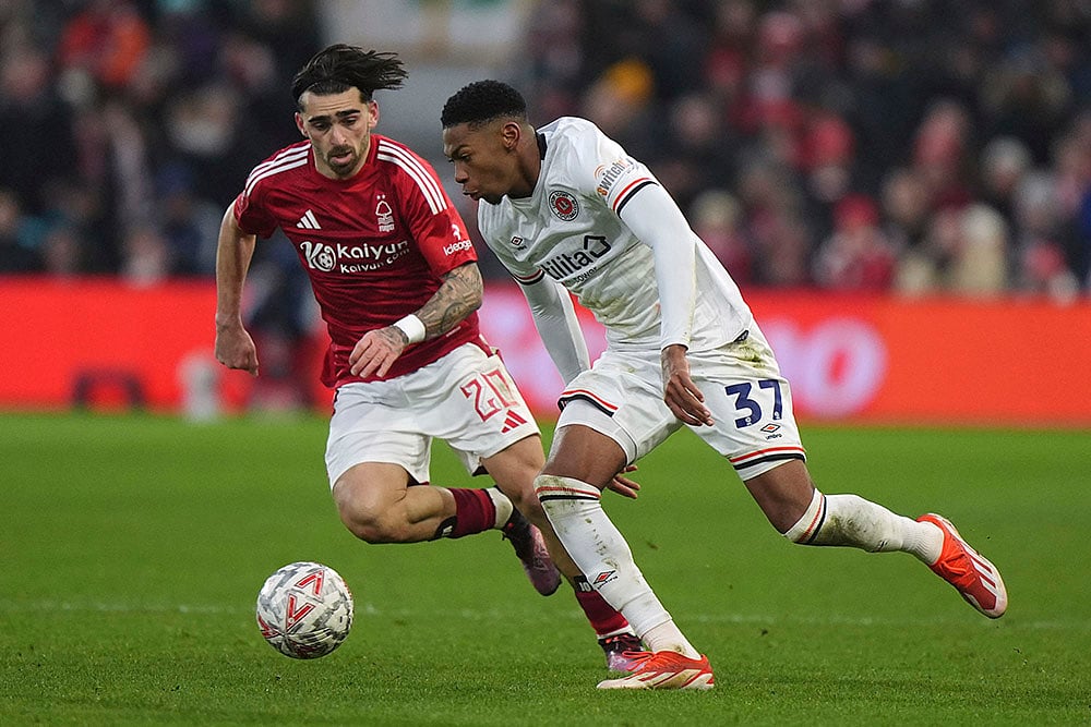 FA Cup soccer Nottingham Forest and Luton Town: Zack Nelson