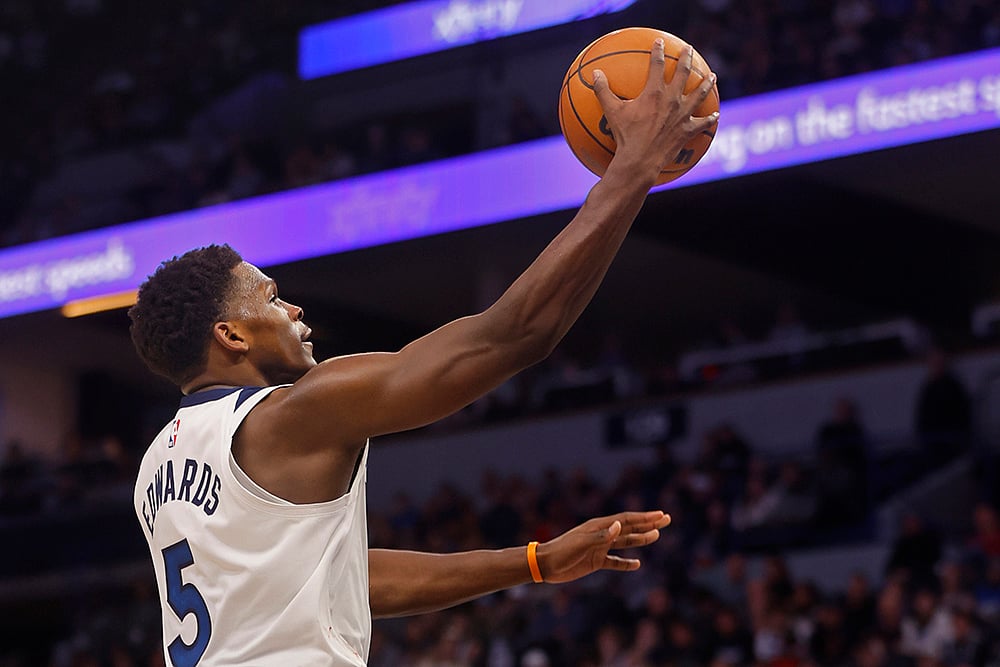 NBA Basketball game Memphis Grizzlies vs Minnesota Timberwolves match photo: Anthony Edwards