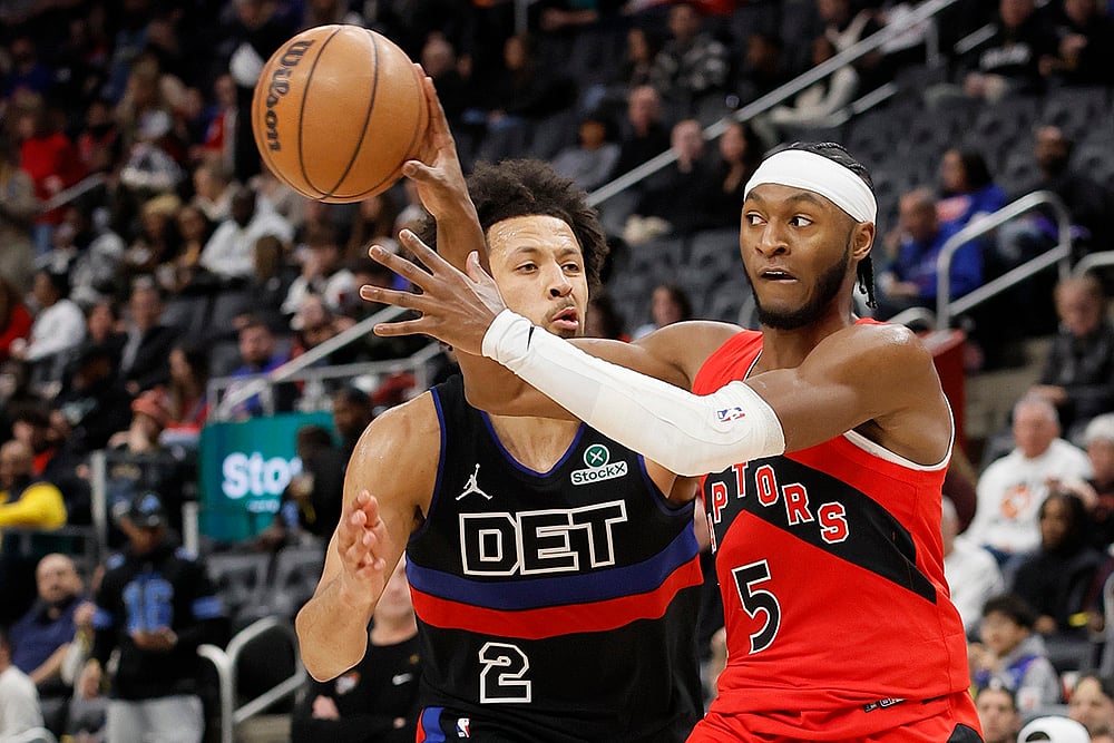 NBA Basketball game Toronto Raptors vs Detroit Pistons match photo: Immanuel Quickley