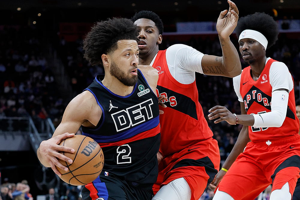 NBA Basketball game Toronto Raptors vs Detroit Pistons match photo: Cade Cunningham