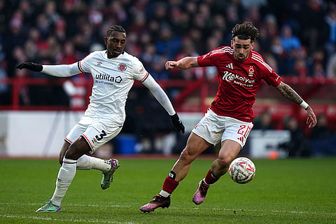 FA Cup Third Round: Luton Town's Amari'i Bell and Nottingham Forest's Jota Silva battle for the ball