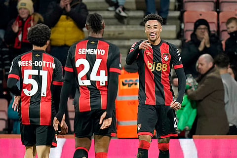 FA Cup Third Round: Bournemouth's Daniel Jebbison celebrates scoring
