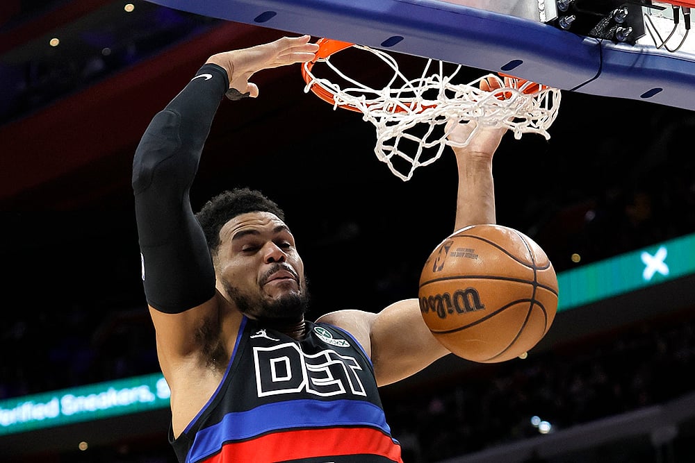 NBA Basketball game Toronto Raptors vs Detroit Pistons match photo: Tobias Harris
