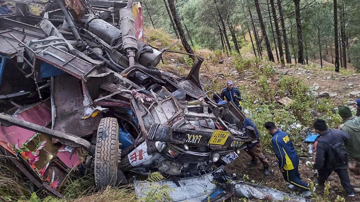 | Photo- PTI : Uttarakhand: 6 Dead And 22 Injured After Bus Plunges Into Ditch In Pauri Garhwal| Details