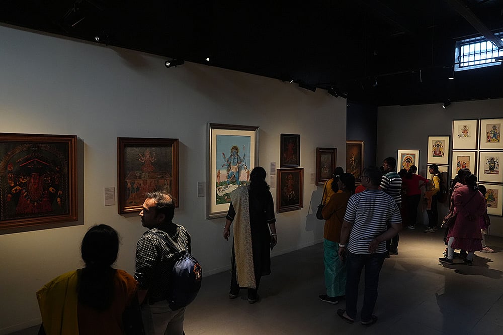 Bengal Biennale - 
exhibition of Kali Reverence and Rebellion by Delhi Art Gallery 