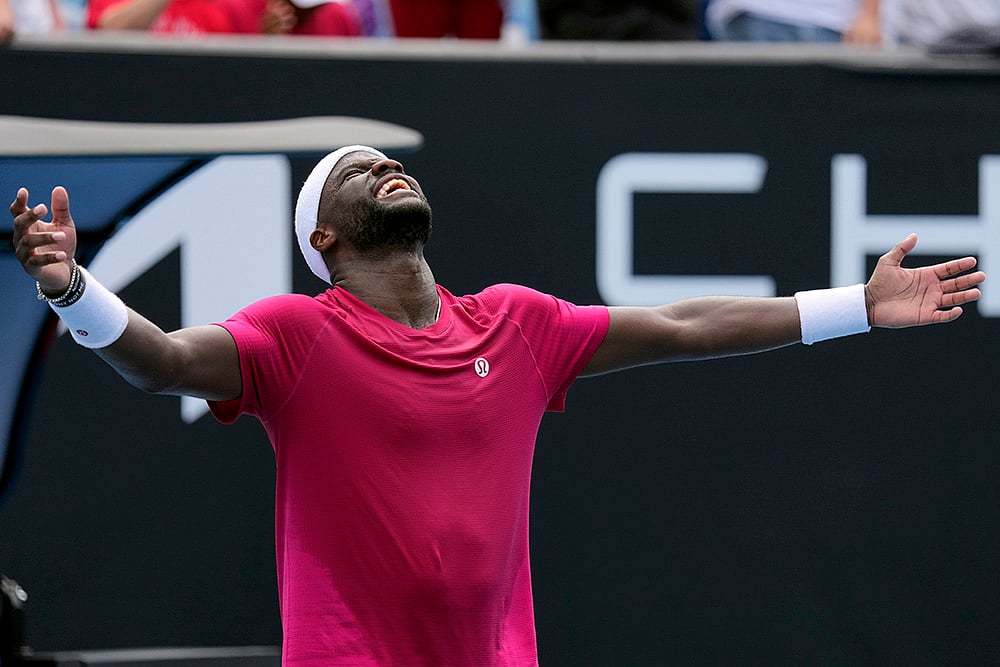 Australian Open tennis Championship photo- Frances Tiafoe vs Arthur Rinderknech_1