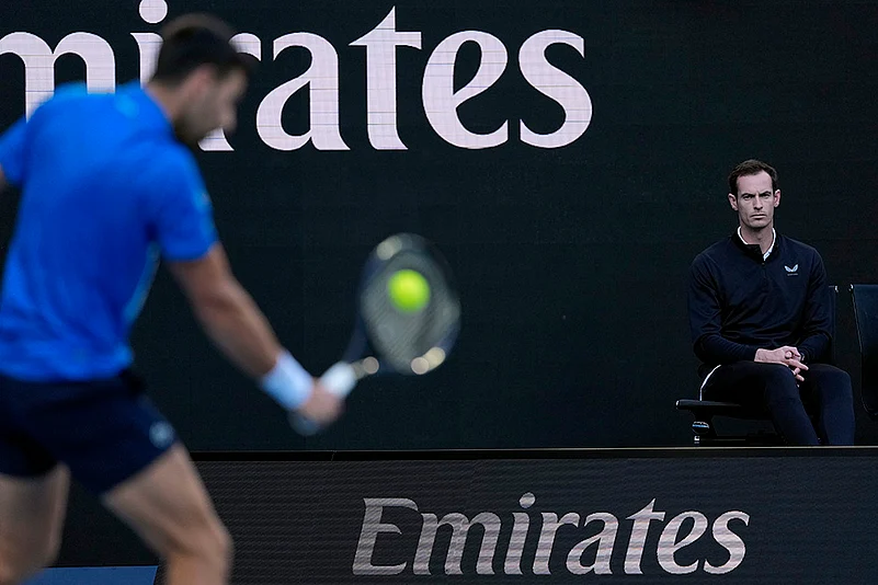 Australian Open tennis Championship photo- Andy Murray vs Nishesh Basavareddy_Andy Murray