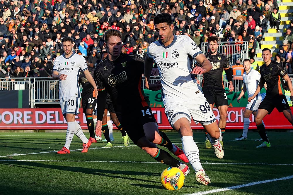 Serie A Soccer Match: Inter Milan vs Venezia