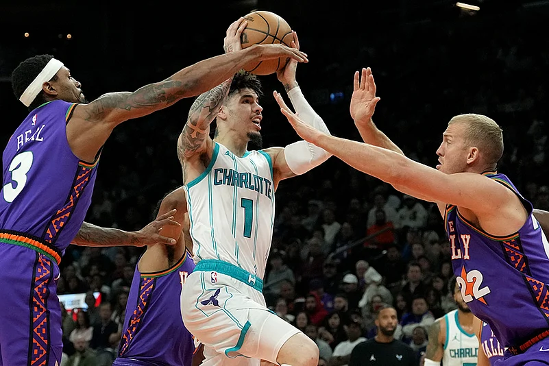 NBA 2024-25 basketball Charlotte Hornets vs Phoenix Suns: LaMelo Ball