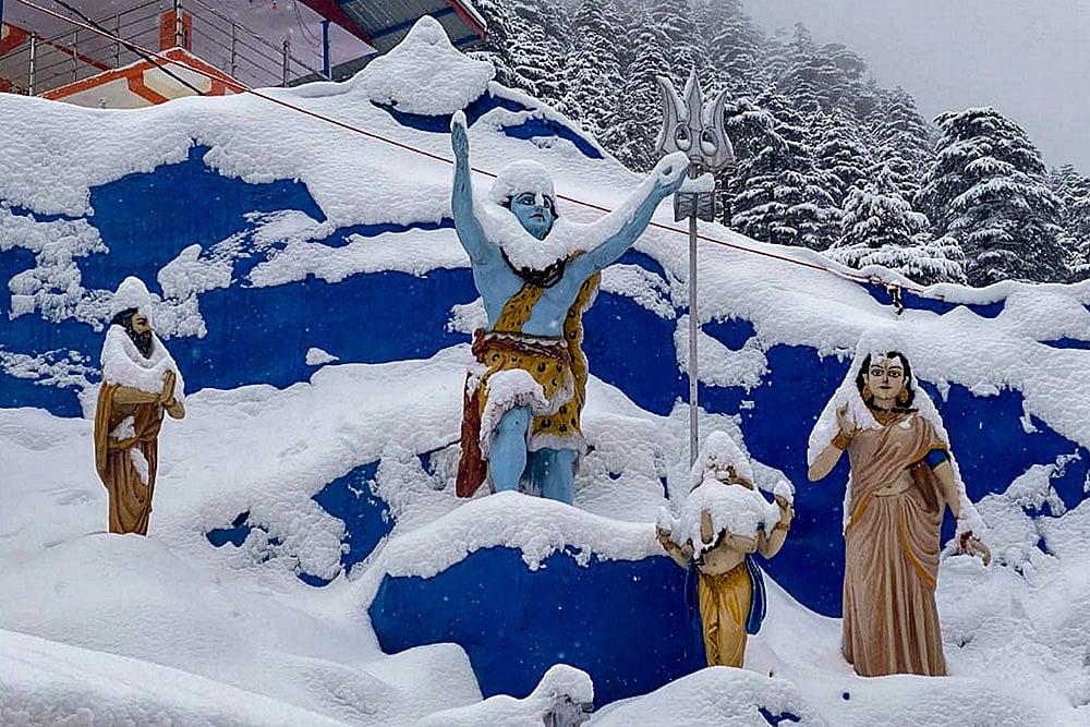 Snowfall in Uttarkashi