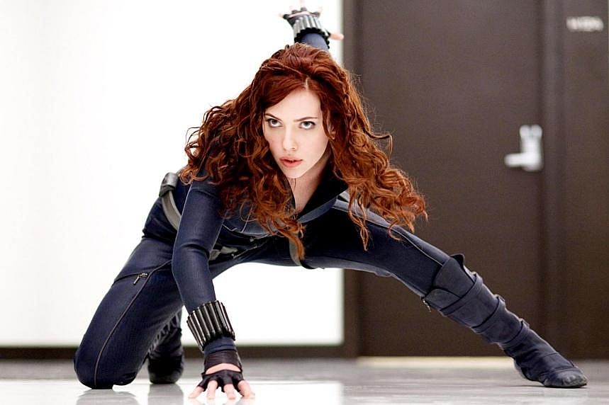 Scarlett Johansson as Black Widow in Iron Man 2