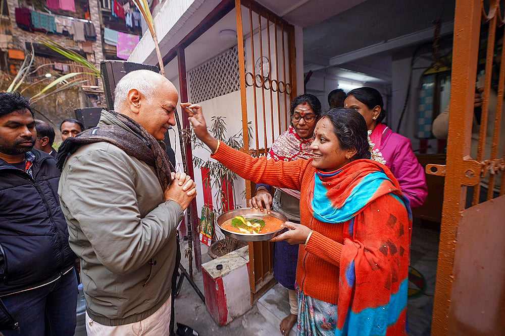 Manish Sisodia celebrates Pongal