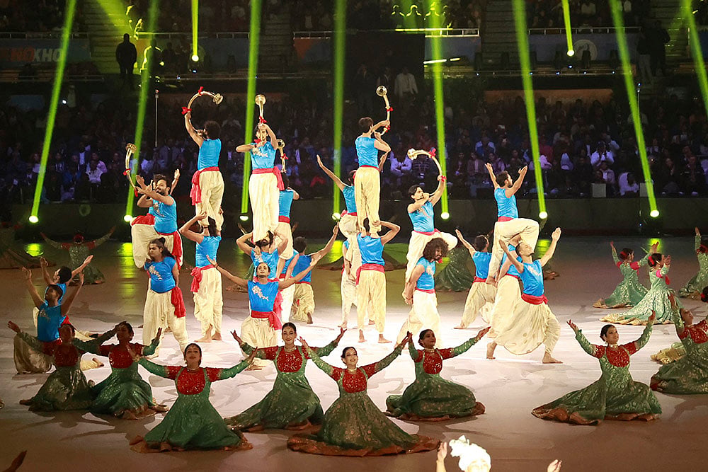 | Photo: Kho Kho Federation of India via PTI  : Kho Kho World Cup inauguration