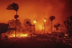 Raging wildfire in Californias Los Angeles