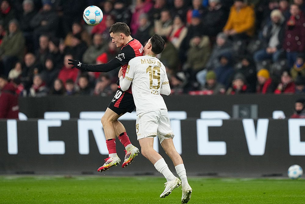 German Bundesliga Soccer Match: FSV Mainz vs Bayer Leverkusen