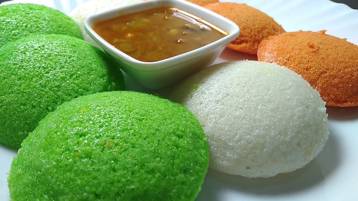 Tricolor Idli