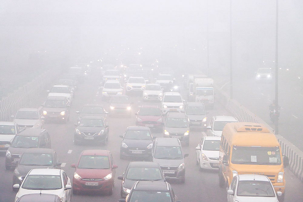Fog in Delhi
