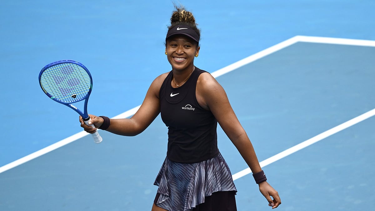 Naomi Osaka was all smiles after her second-round win