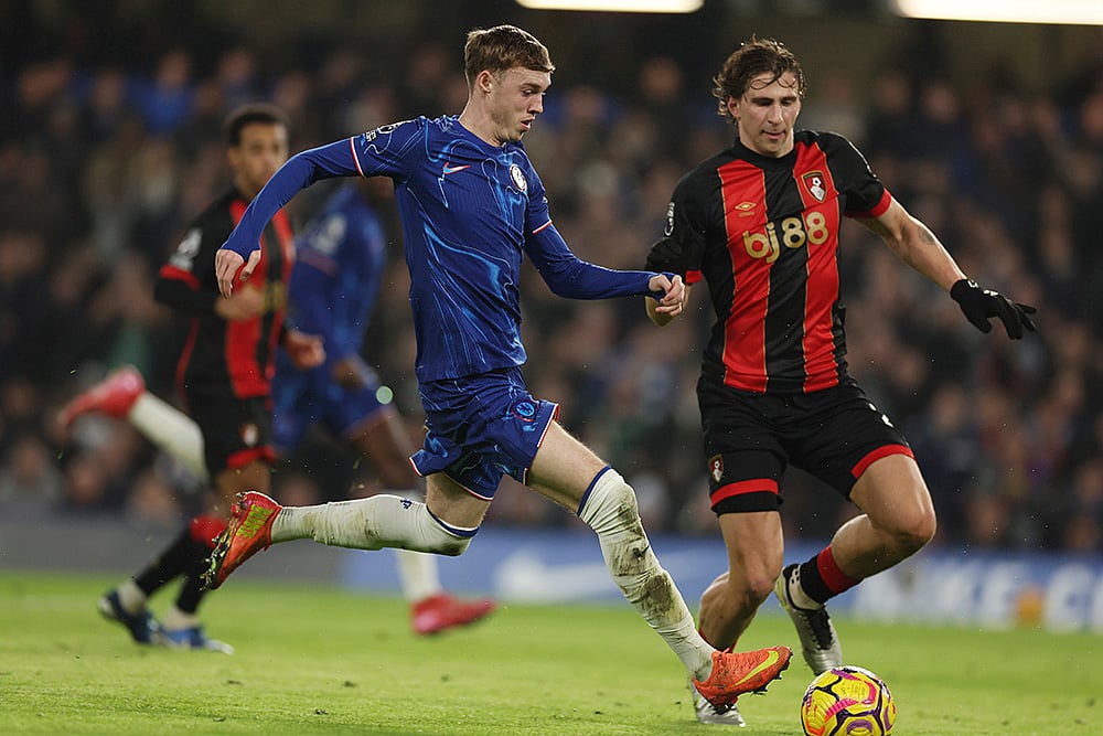English Premier League soccer Chelsea and AFC Bournemouth match: Cole Palmer
