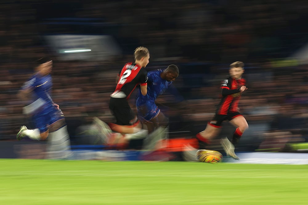 English Premier League soccer Chelsea and AFC Bournemouth match: Nicolas Jackson