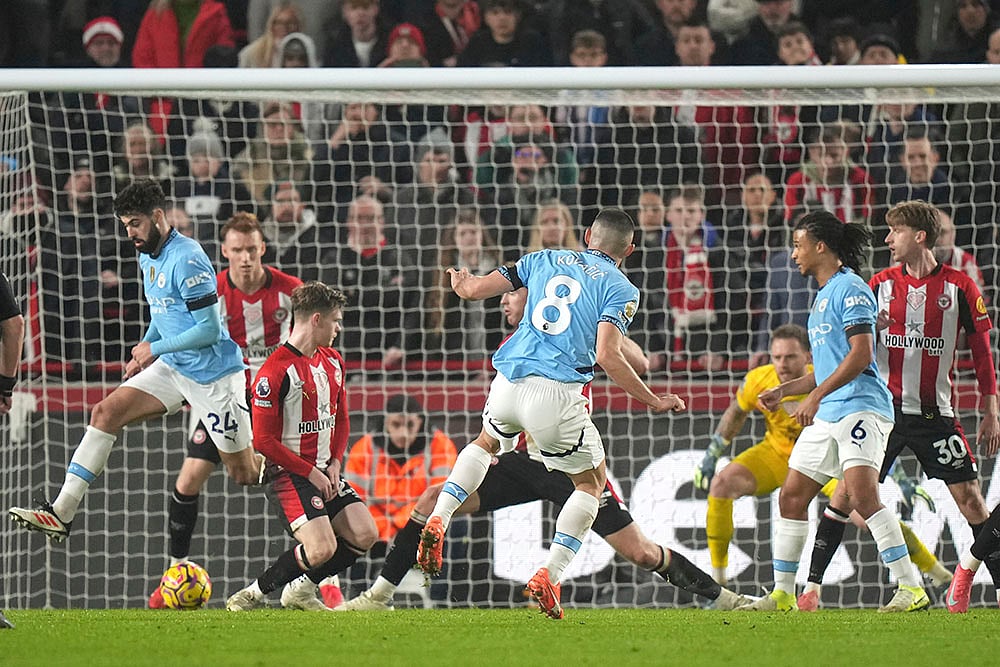 English Premier League soccer Brentford and Manchester City match: Mateo Kovacic