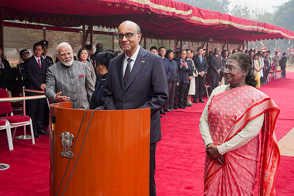 Ceremonial reception of Singapores President
