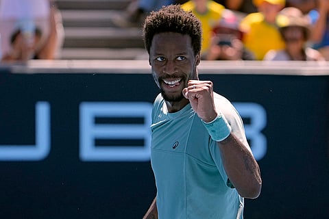 Australian Open 2025: ael Monfils reacts after defeating Daniel Altmaier