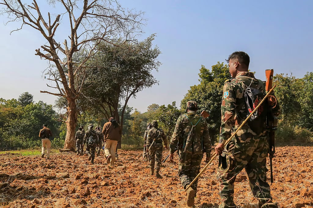 PTI : Representative image: Forces launch offensive against Naxals in Telangana